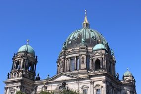 berlin germany church dome blue sky view