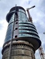 tower crane at Exzenterhaus under construction, germany, bochum