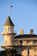 jekyll island georgia flag tower building blu sky