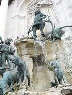 matthias fountain of Buda Castle, detail, hungary, budapest