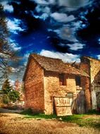 Old buildings in Saint marcel bel accueil