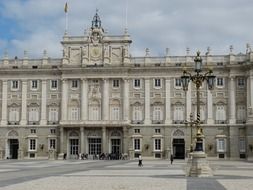 Historical high castle in Madrid