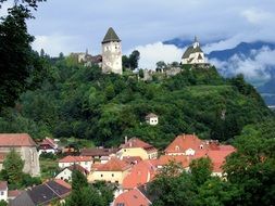 Castle in friesach city Austria