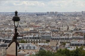 paris montmartre day city view