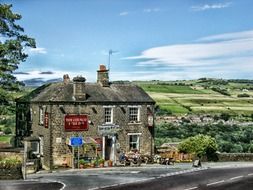 landscape of building in Countryside in england