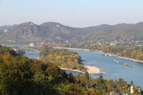 panorama of picturesque countryside in germany