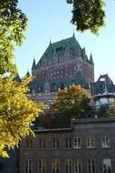 ChÃ¢teau Frontenac, historic hotel in old town, canada, quebec