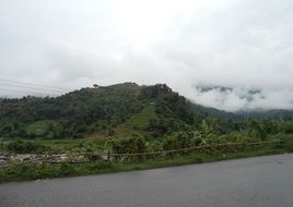 Landscape of beautiful mountains