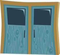 Drawing of entrance doors