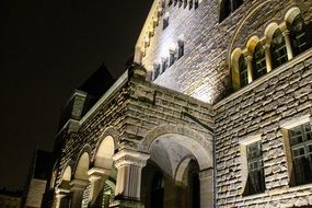 imperial castle, Zamek at night, poland, poznan