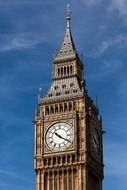 Big ben on a background of clear sky, london