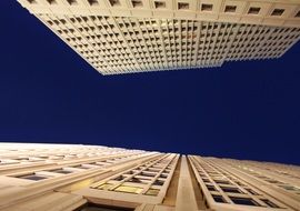 facades of skyscrapers in Berlin