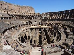 Ancient architecture of the Colosseum, Rome