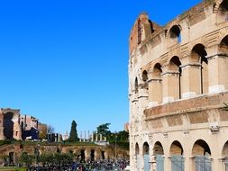 colosseum amphitheater in Rome place of interest in Italy