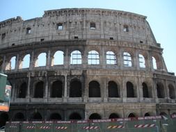 scalding inside colosseum, italy, rome