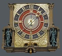 clock of town hall of heilbronn in Germany, cut out