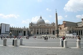 view of the Cathedral of St. Peter in the Vatican