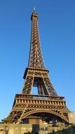 a view of the Eiffel tower in Paris