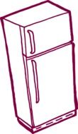 Double Door Refrigerator, drawing