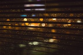 wet window blur night rain