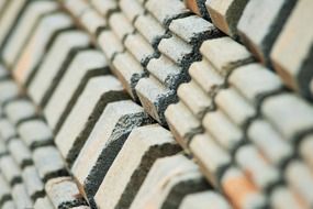 rows of stone