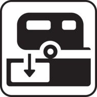 camper dumping, dump station, icon