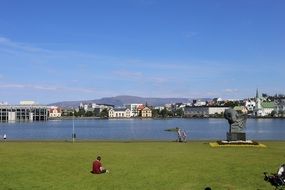 city centre of rejkjavik at the daytime