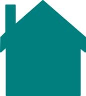 house symbol on white background