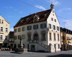 registry office building at old town fürstenfeldbruck in germany