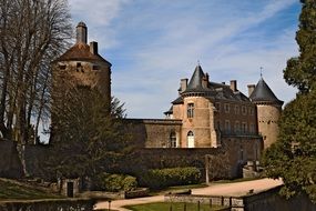 Park of castle chatelux yonne