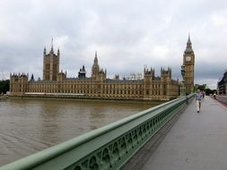 westminster bridge at palace in uk, england, london