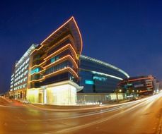 futuristic-looking of building, Saudi Arabia