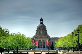 building of Legislative Assembly of Alberta in Edmonton