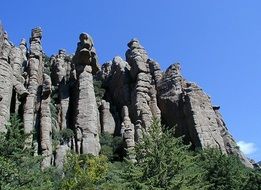 organ pipe rock formation, usa, arizona, chiricahua national monument