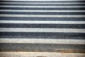 white stripes on road, crosswalk