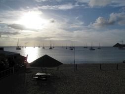 beautiful caribbean sunset