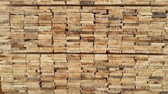 wooden boards in pile, construction material