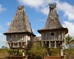 traditional wooden houses in Asia