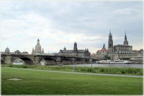 The architecture of the old town, Dresden