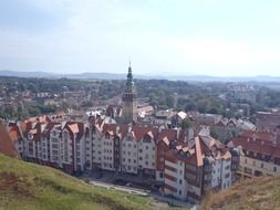 panoramic view of the old city on a sunny day