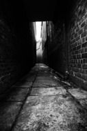 spooky abandoned dark alley