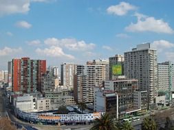 modern apartment buildings, chile, santiago