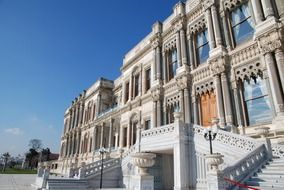 architecture Ciragan Palace in Istanbul, Turkey
