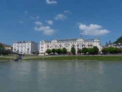 luxury hotel sacher at water, austria, salzburg
