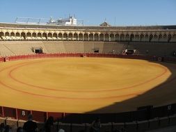 bullring in Plaza de toros de la Real Maestranza de CaballerÃ­a, spain, seville