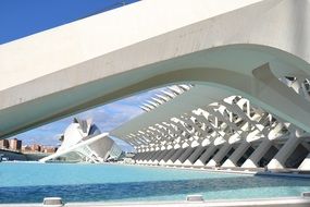 Pool with water in Valencia, Spain