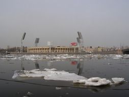 stadium nearby water