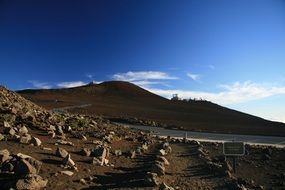 stones at the foot of the mountain