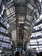 famous glass dome in Berlin Germany