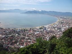 panoramic view of the cityscape on the bay